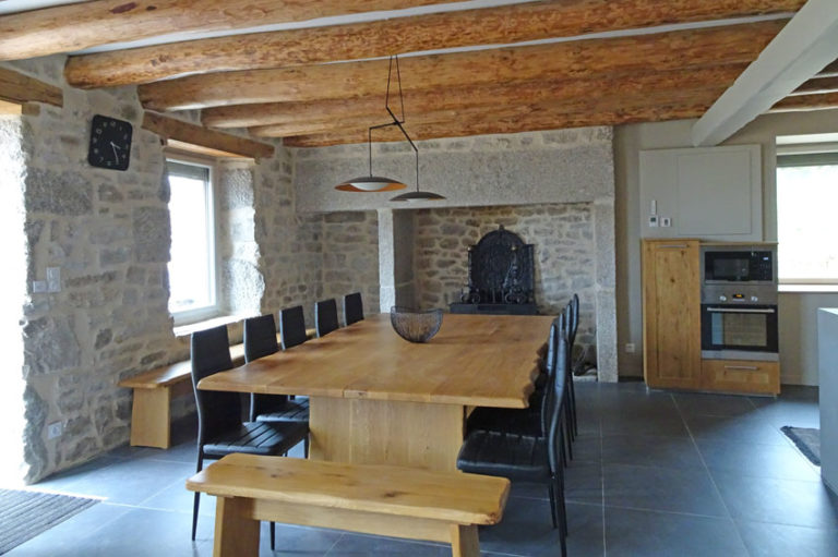 Salle à Manger Gite Maison Chauvet