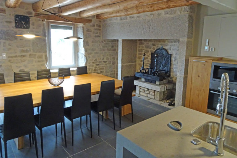 Salle à Manger Gite Maison Chauvet